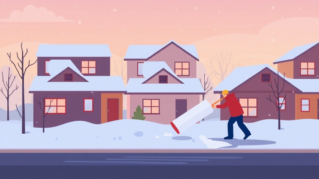 Illustration showing key concepts related to snow removal for section 8 properties