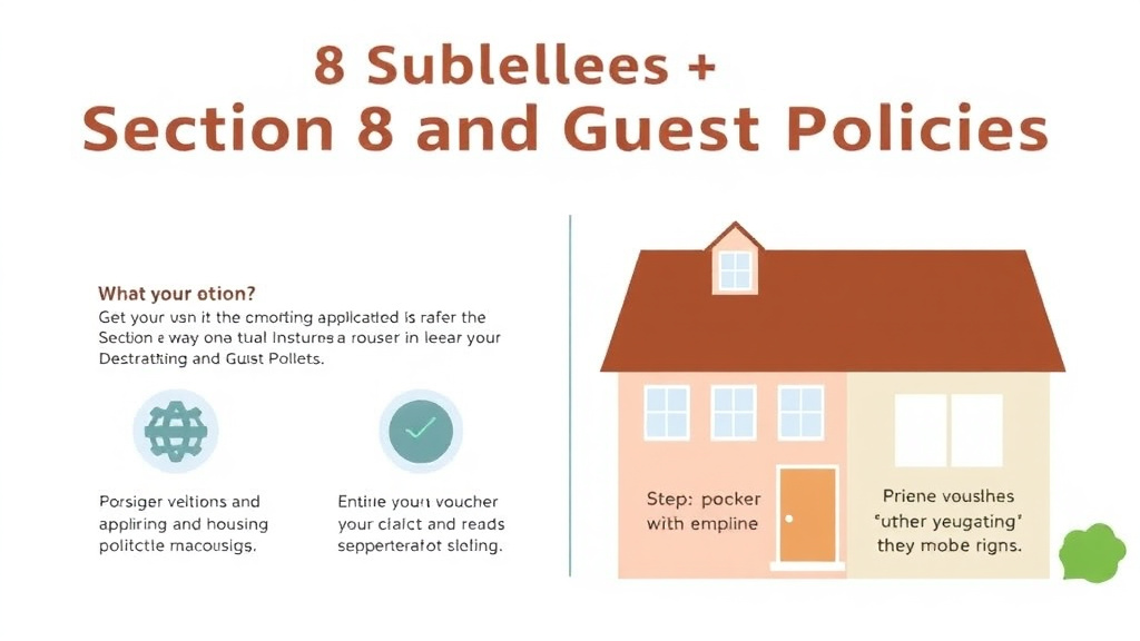 Process flow illustration for putting section 8 Subletting and Guest Policies into action