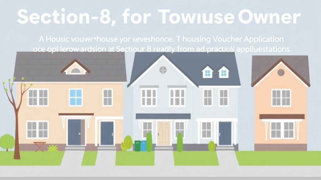 Visual guide for practical steps in section 8 for townhouse owners