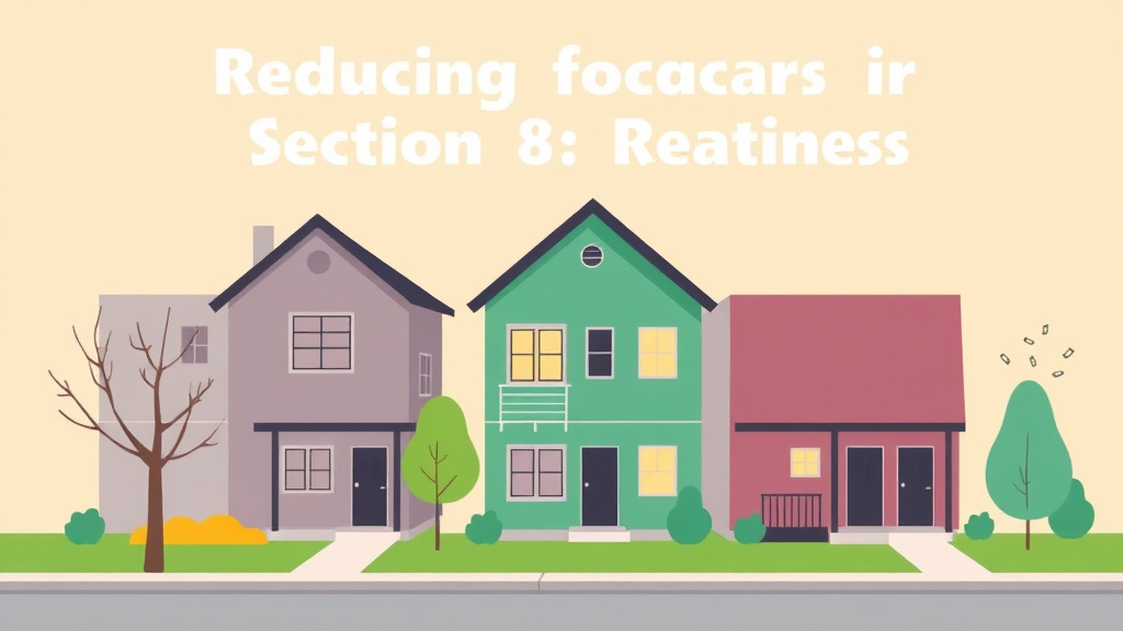 Illustration showing key concepts related to reducing vacancy in section 8 rentals