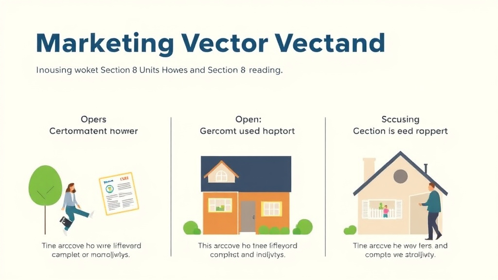 Visual guide for practical steps in marketing vacant section 8 units
