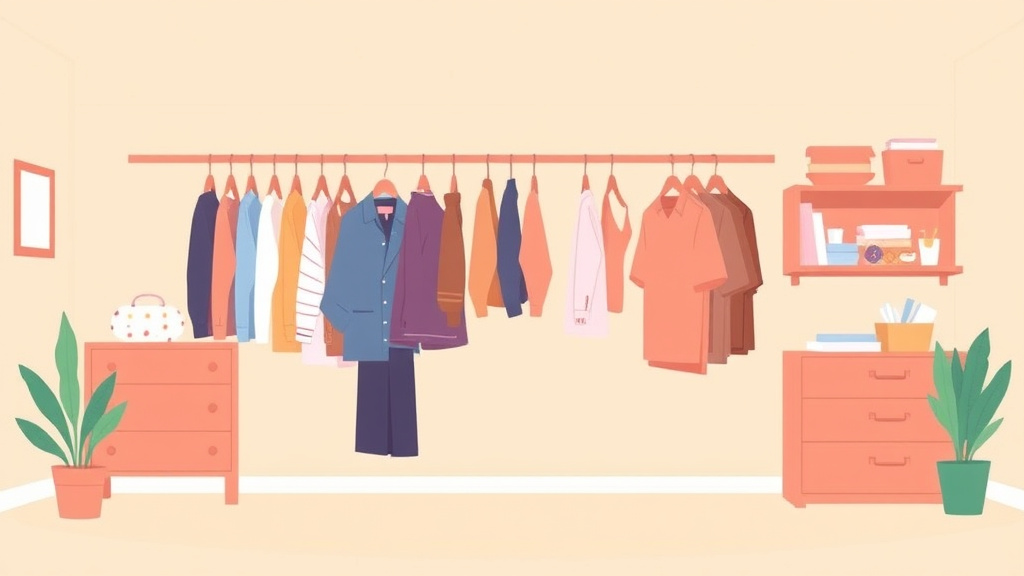 Illustration showing key concepts related to nspire closet requirements