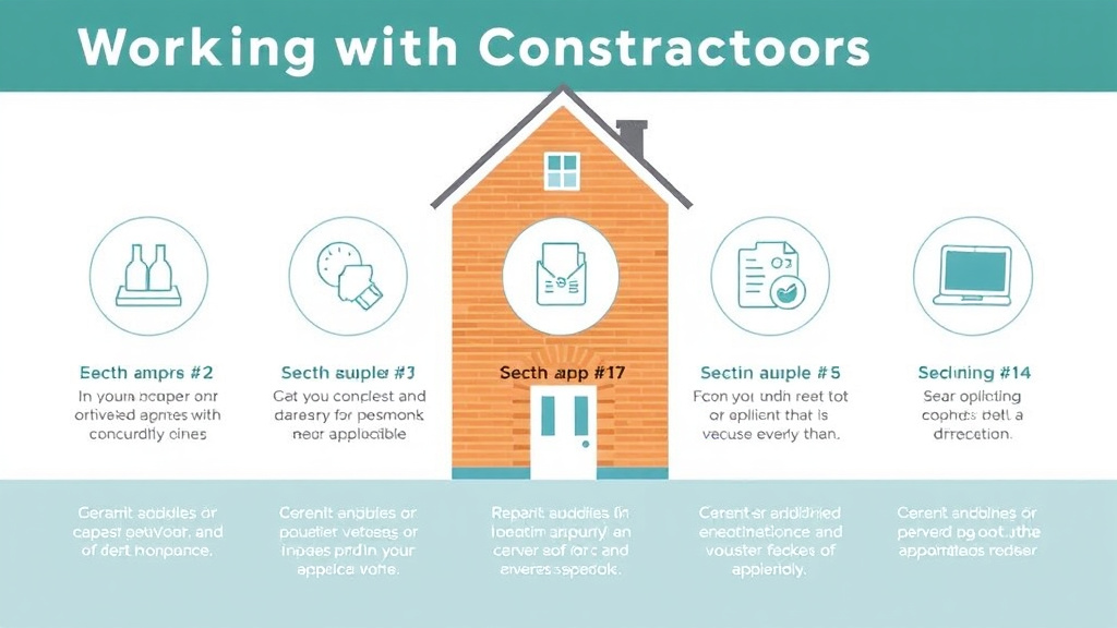 Visual guide for practical steps in working with contractors for nspire repairs