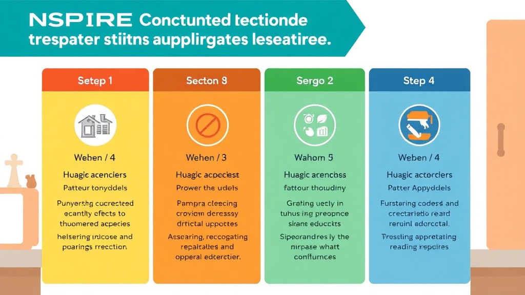 Visual guide for practical steps in nspire cooking range standards