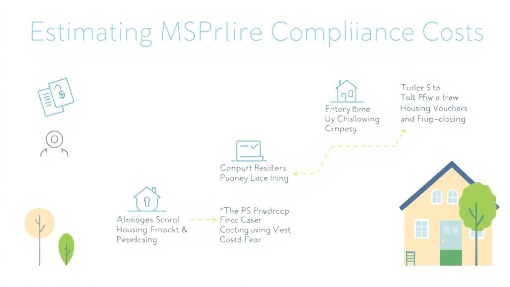 Process flow illustration for putting estimating NSPIRE Compliance Costs into action