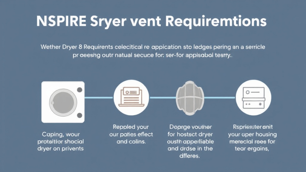 Visual guide for practical steps in nspire dryer vent requirements