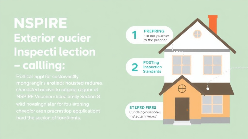 Visual guide for practical steps in nspire exterior inspection standards