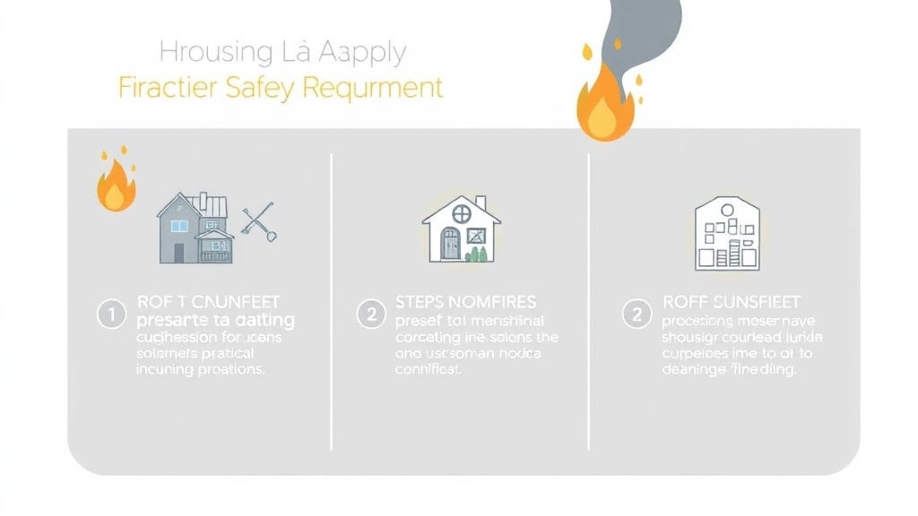 Visual guide for practical steps in nspire fire safety requirements