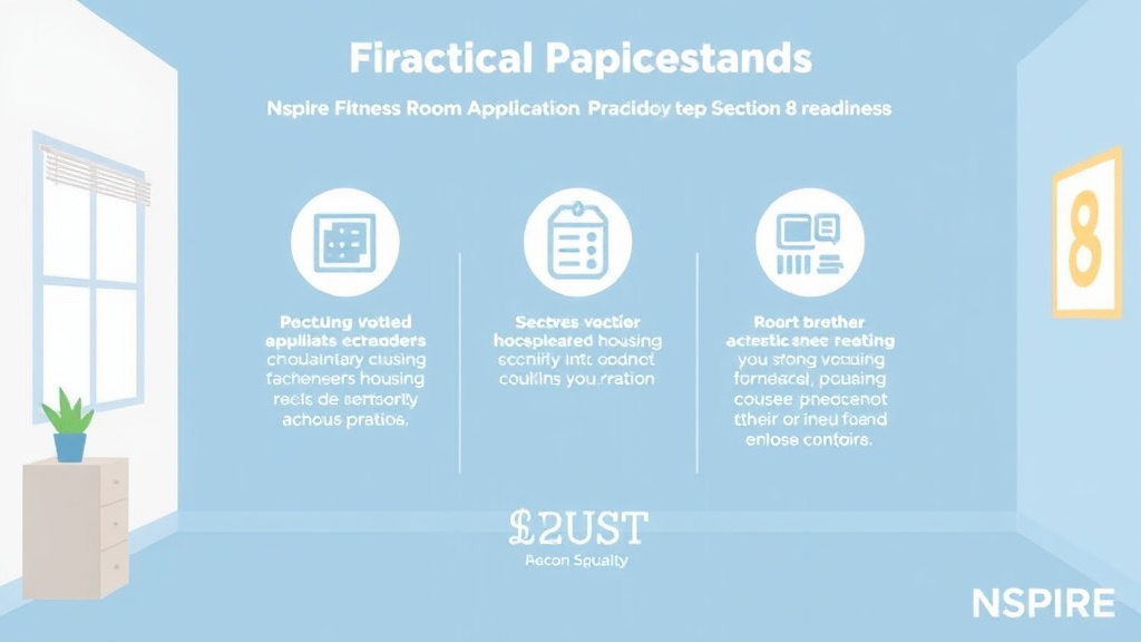 Visual guide for practical steps in nspire fitness room standards