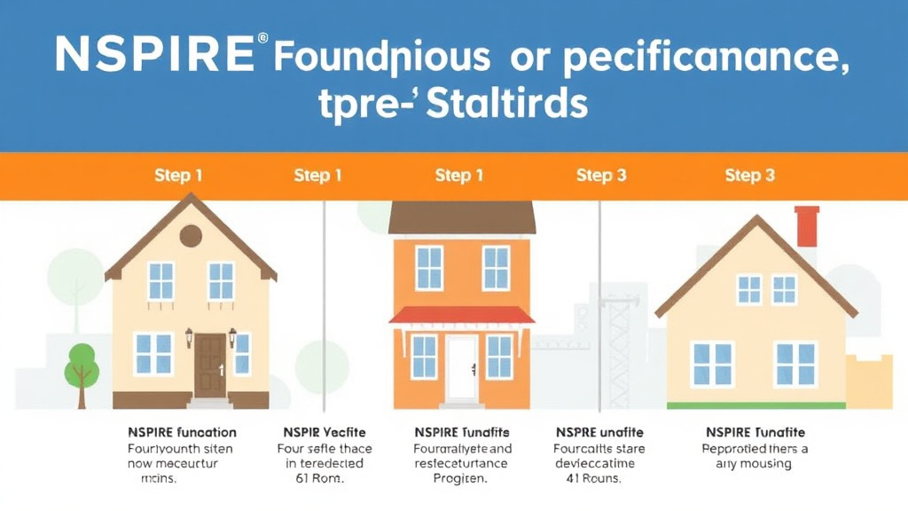 Visual guide for practical steps in nspire foundation inspection standards