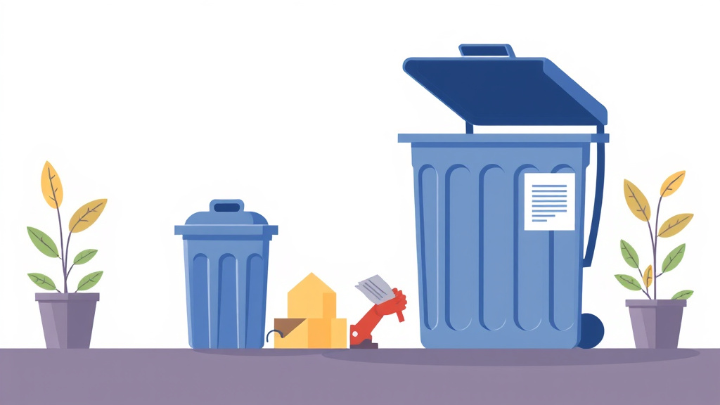 Illustration showing key concepts related to nspire trash and garbage requirements