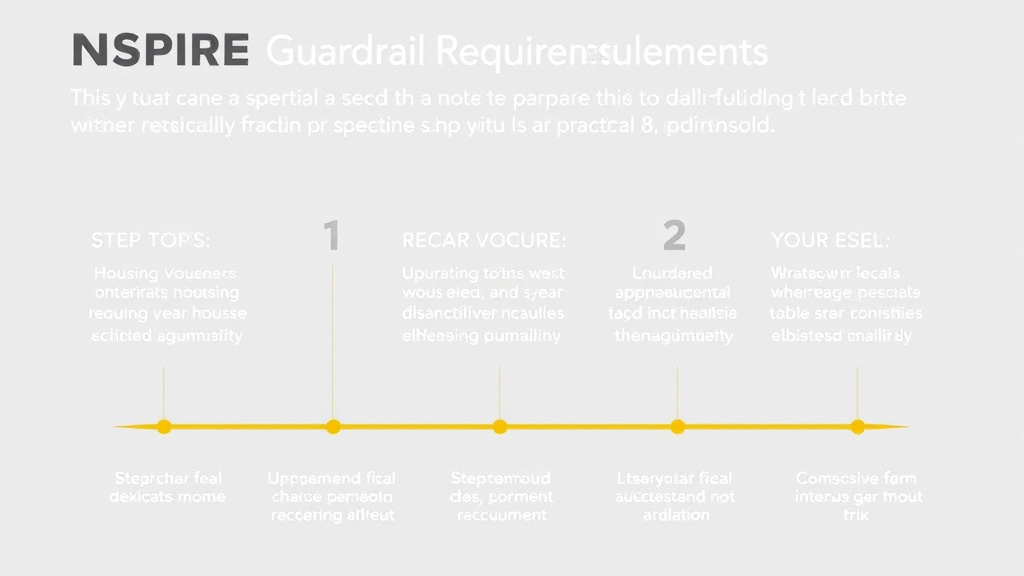 Visual guide for practical steps in nspire guardrail requirements