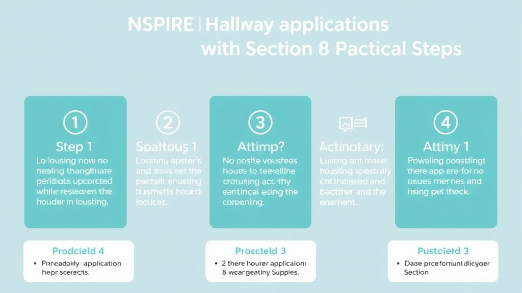 Visual guide for practical steps in nspire hallway standards