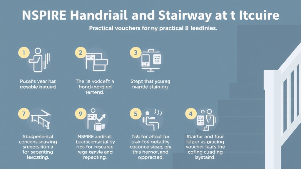 Visual guide for practical steps in nspire handrail and stairway standards