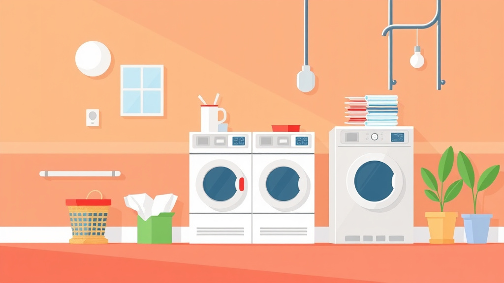 Illustration showing key concepts related to nspire laundry facility standards