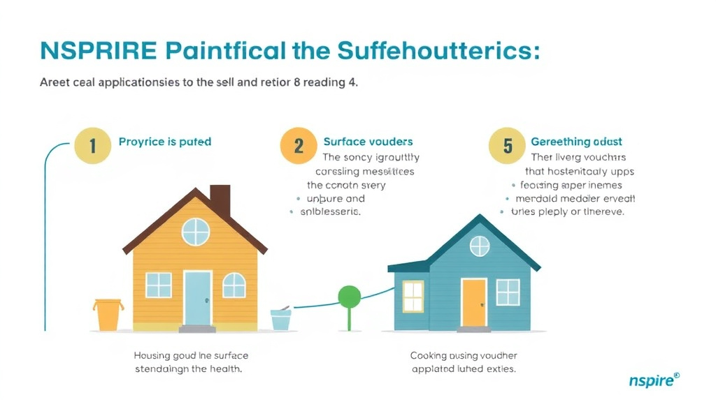 Visual guide for practical steps in nspire paint and surface standards