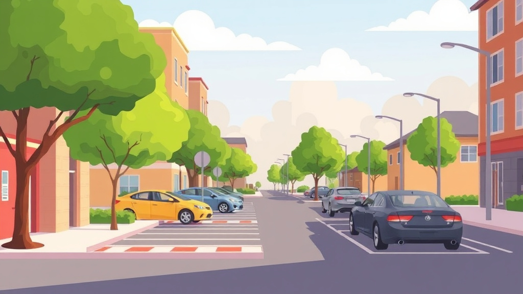 Illustration showing key concepts related to nspire parking and lot standards
