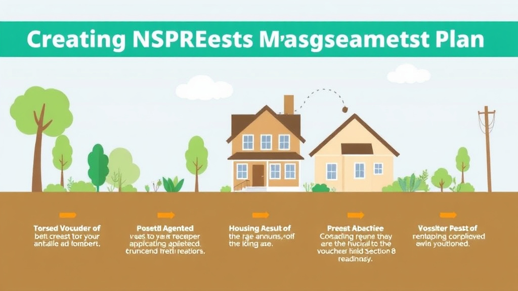 Visual guide for practical steps in creating an nspire pest management plan