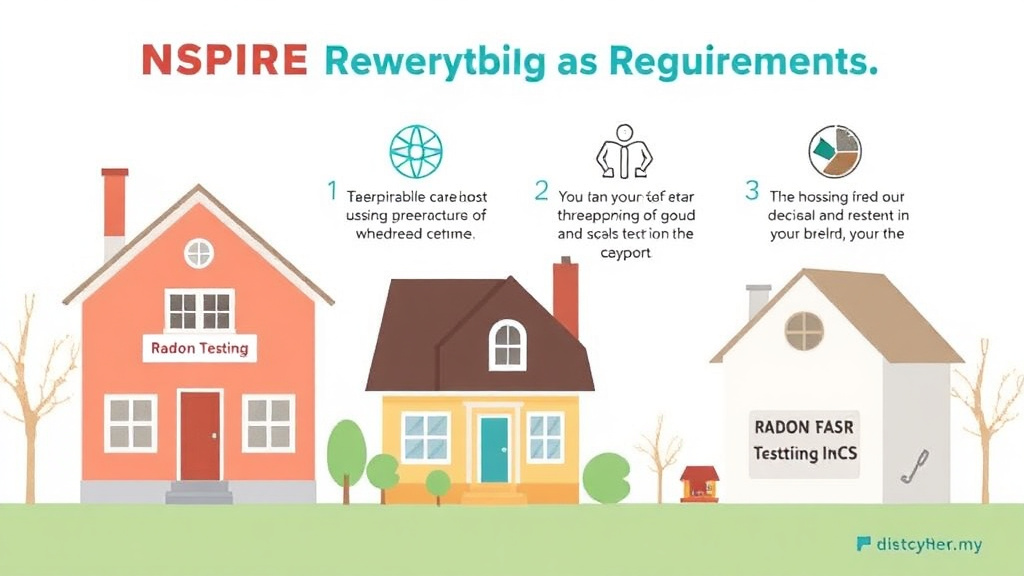 Visual guide for practical steps in nspire radon testing requirements
