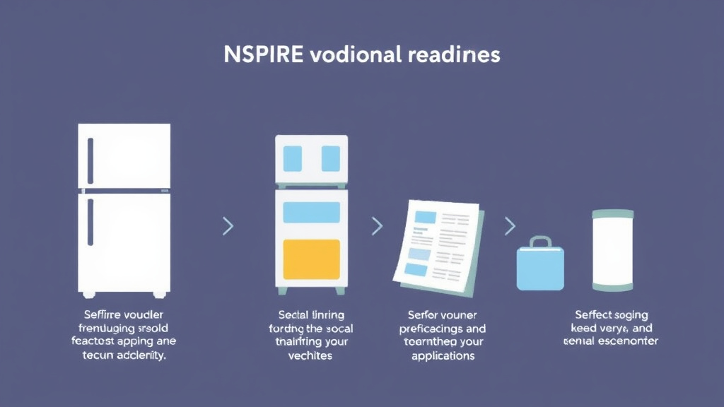 Visual guide for practical steps in nspire refrigerator standards