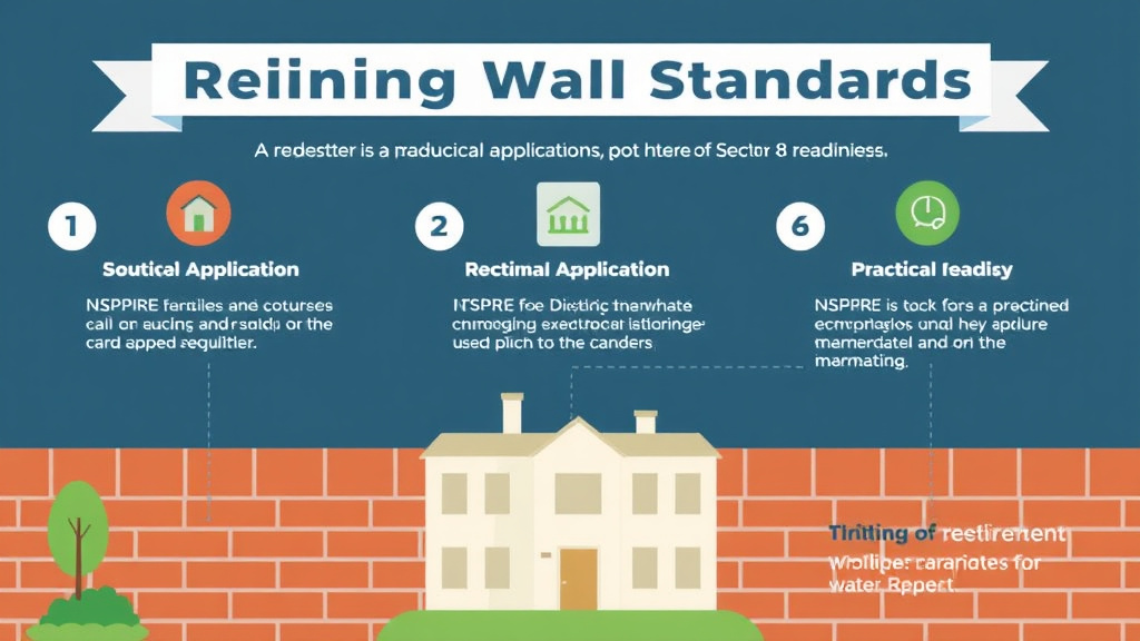 Visual guide for practical steps in nspire retaining wall standards