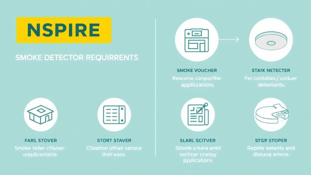 Visual guide for practical steps in nspire smoke detector requirements