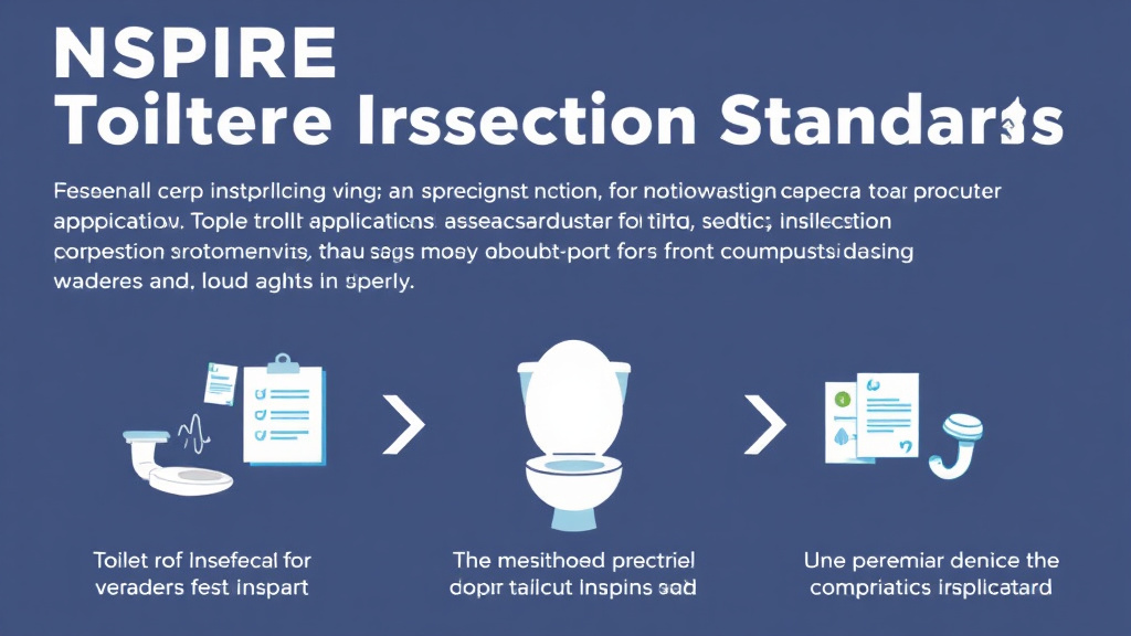 Visual guide for practical steps in nspire toilet inspection standards