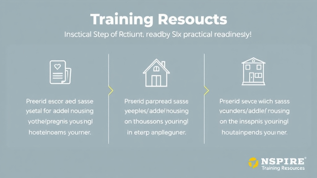 Process flow illustration for putting NSPIRE Training Resources into action