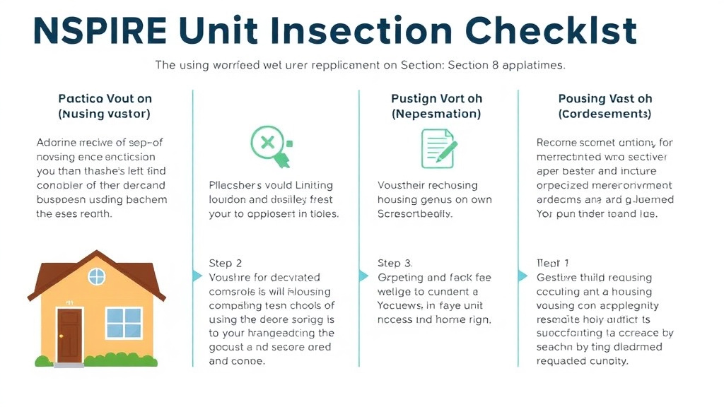 Visual guide for practical steps in nspire unit inspection checklist