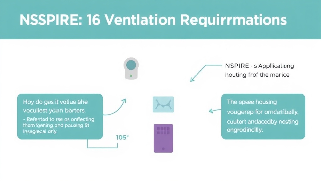 Visual guide for practical steps in nspire ventilation requirements
