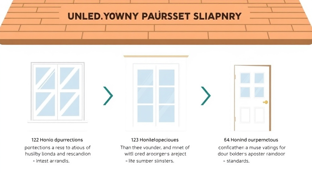 Visual guide for practical steps in nspire window and door standards