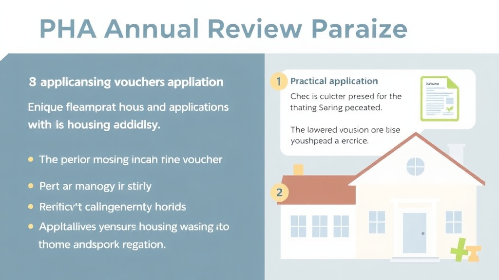 Action-oriented illustration showing how to apply PHA Annual Review Process