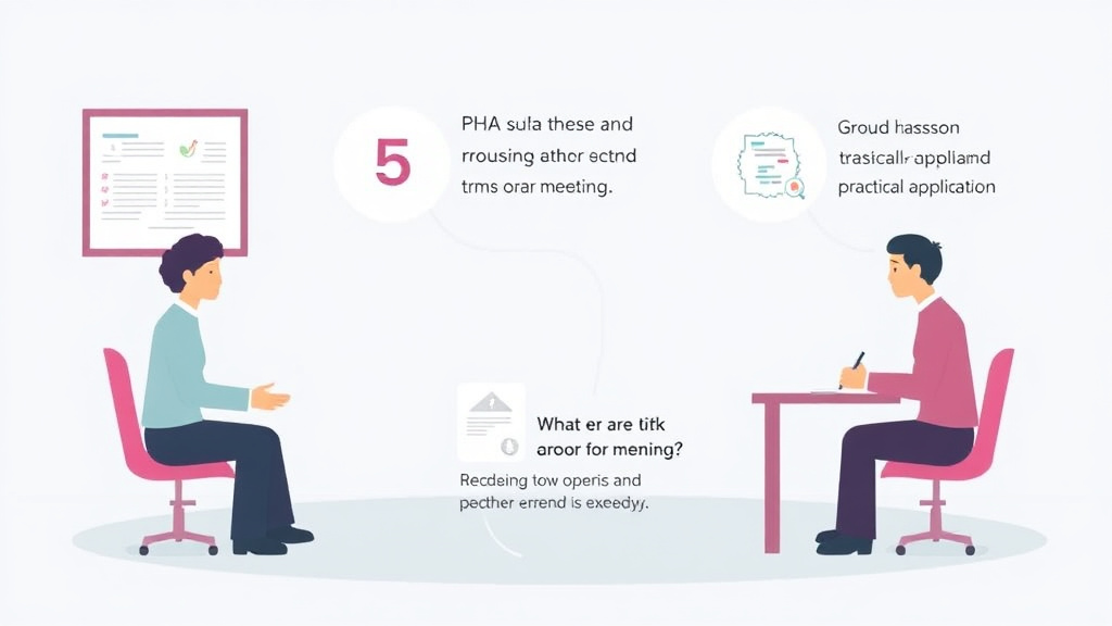Action-oriented illustration showing how to apply attending PHA Board Meetings