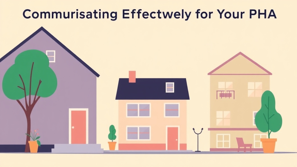 Clear illustration of communicating Effectively with Your PHA with supporting details