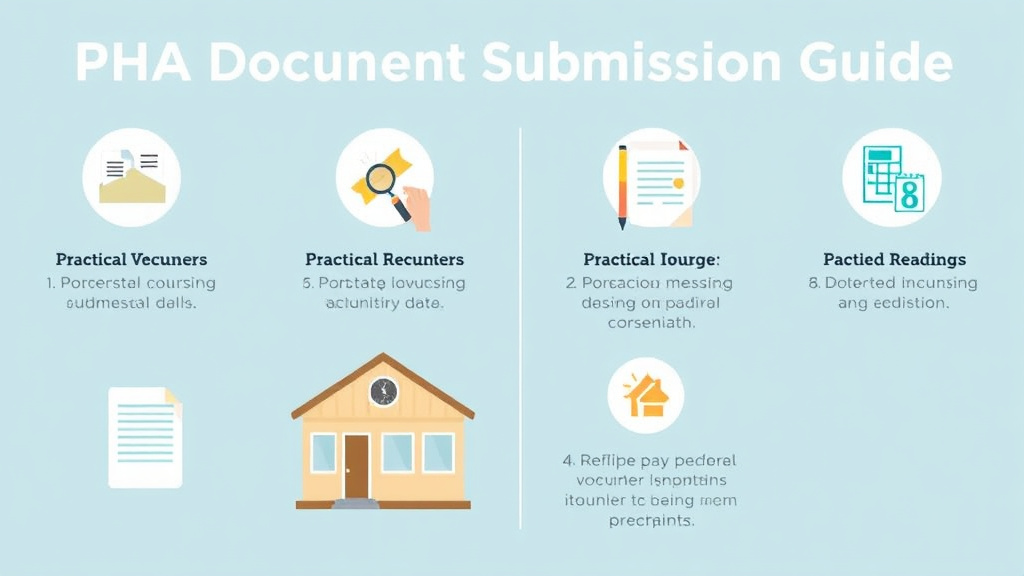 Process flow illustration for putting PHA Document Submission Guide into action