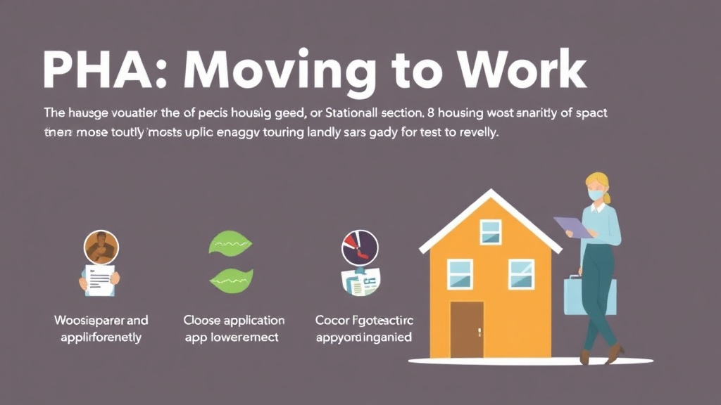 Action-oriented illustration showing how to apply PHA Moving to Work Designation