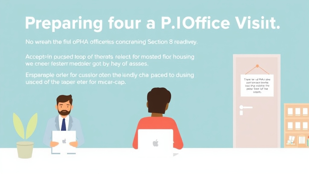 Practical workflow diagram for preparing for a PHA Office Visit