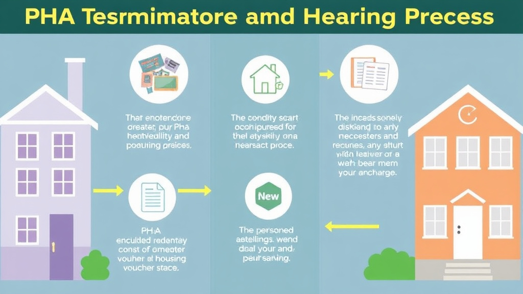 Action-oriented illustration showing how to apply PHA Termination and Hearing Process