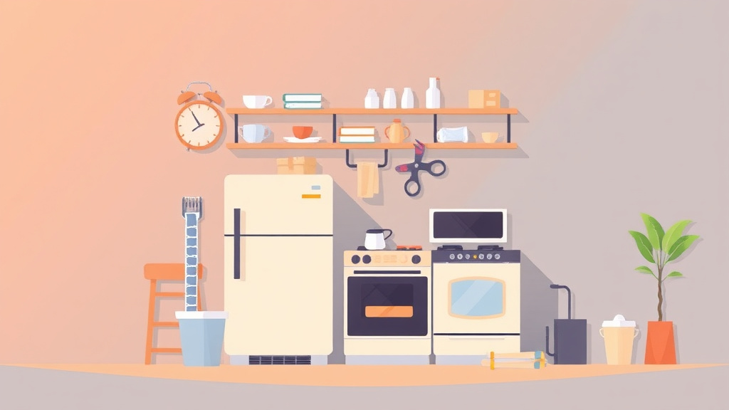 Visual overview of appliance Maintenance for Rental Properties with key concepts highlighted