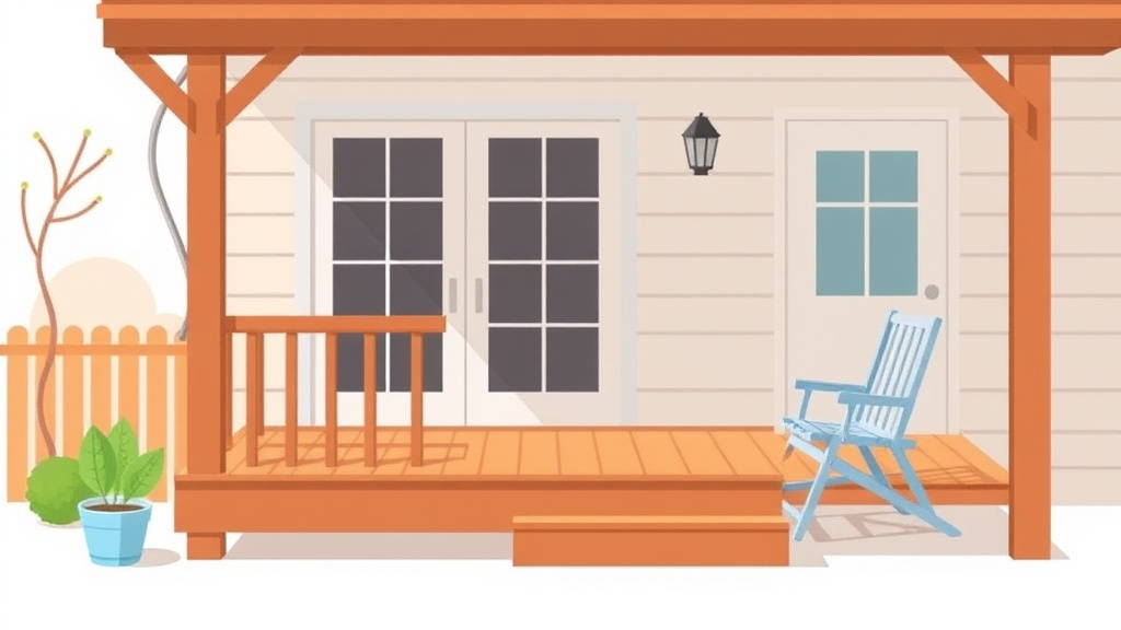 An informative visual explaining deck and Porch Maintenance Guide for beginners and professionals