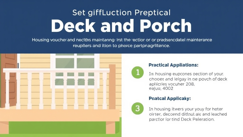 Process flow illustration for putting deck and Porch Maintenance Guide into action