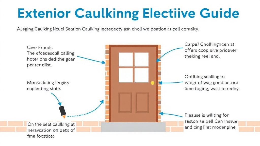 Step-by-step visual guide for implementing exterior Caulking and Sealing Guide