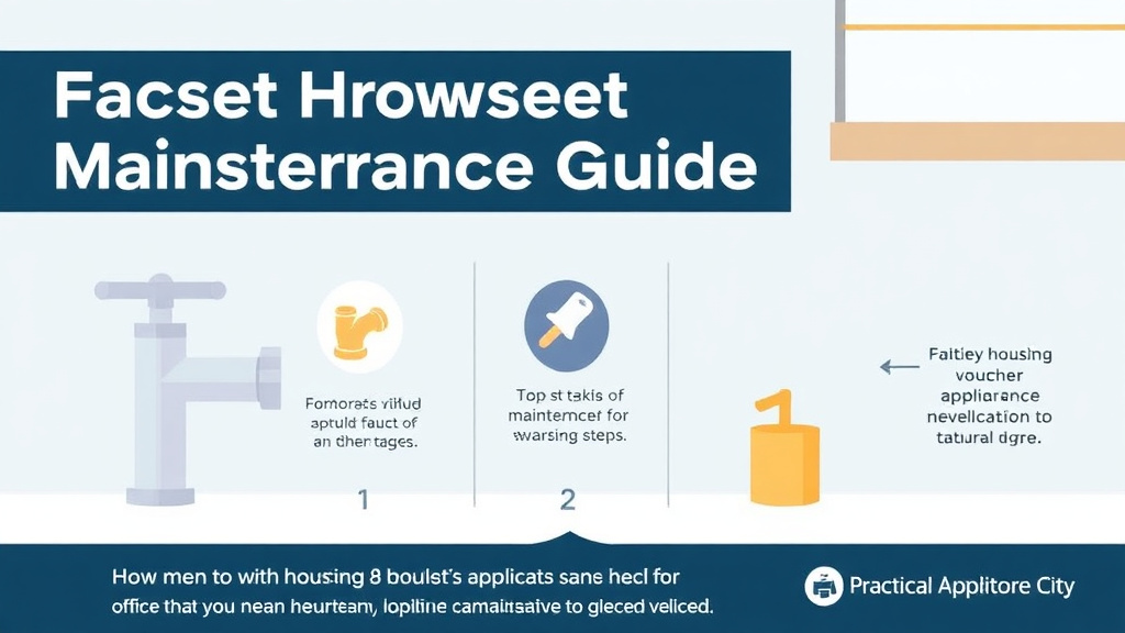 Process flow illustration for putting faucet Maintenance and Repair Guide into action