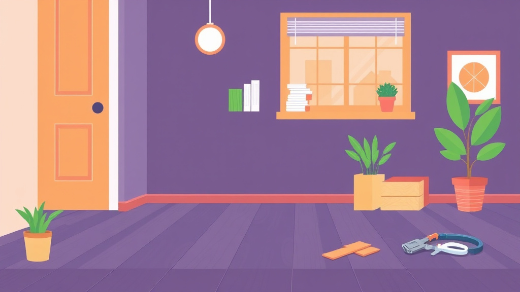 An informative visual explaining flooring Maintenance for Rental Properties for beginners and professionals