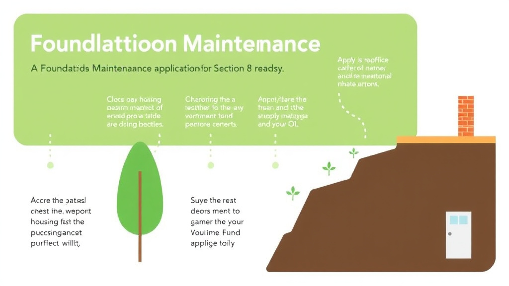 Process flow illustration for putting foundation Maintenance for Landlords into action