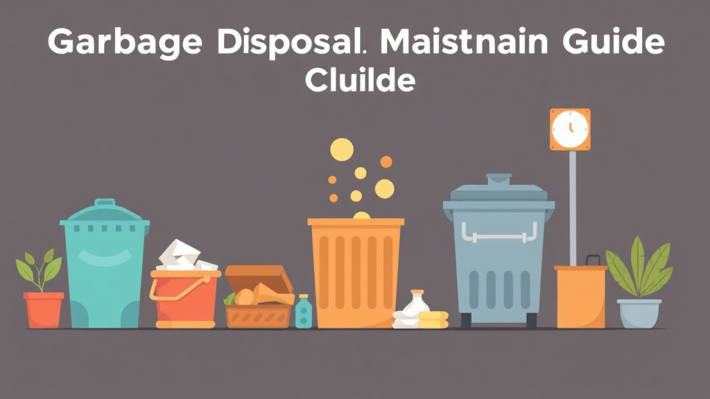 A professional illustration depicting garbage Disposal Maintenance Guide