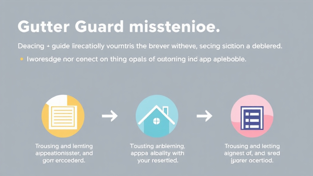 Real-world application diagram for gutter Guard Installation Guide