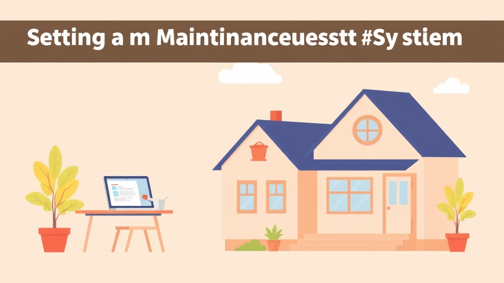 Conceptual diagram showing how setting Up a Maintenance Request System works in practice
