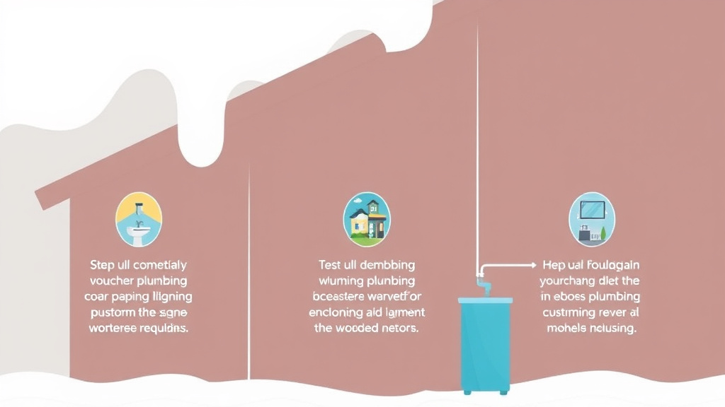 Process flow illustration for putting plumbing Winterization Guide into action