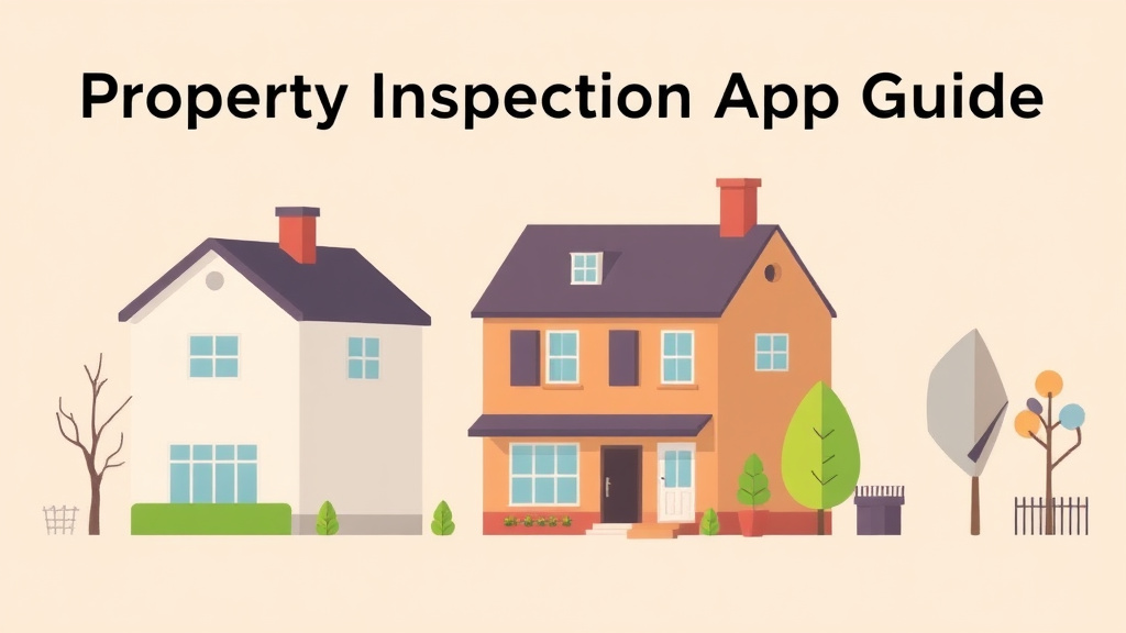 A professional illustration depicting property Inspection App Guide